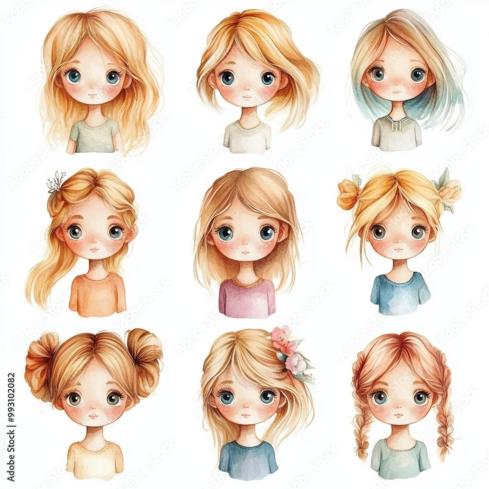 Cute Girl Portraits. Cute Girl Portraits.