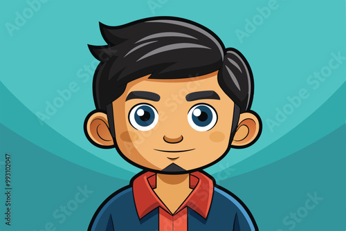 Customize a lively cartoon character featuring bright colors and an engaging smile for creative projects, Customize your own cartoon illustration.