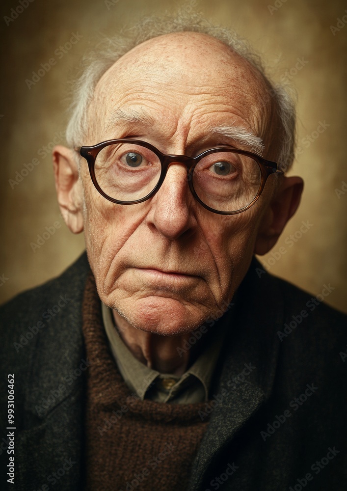 A man with glasses is looking at the camera A man with glasses is looking at the camera