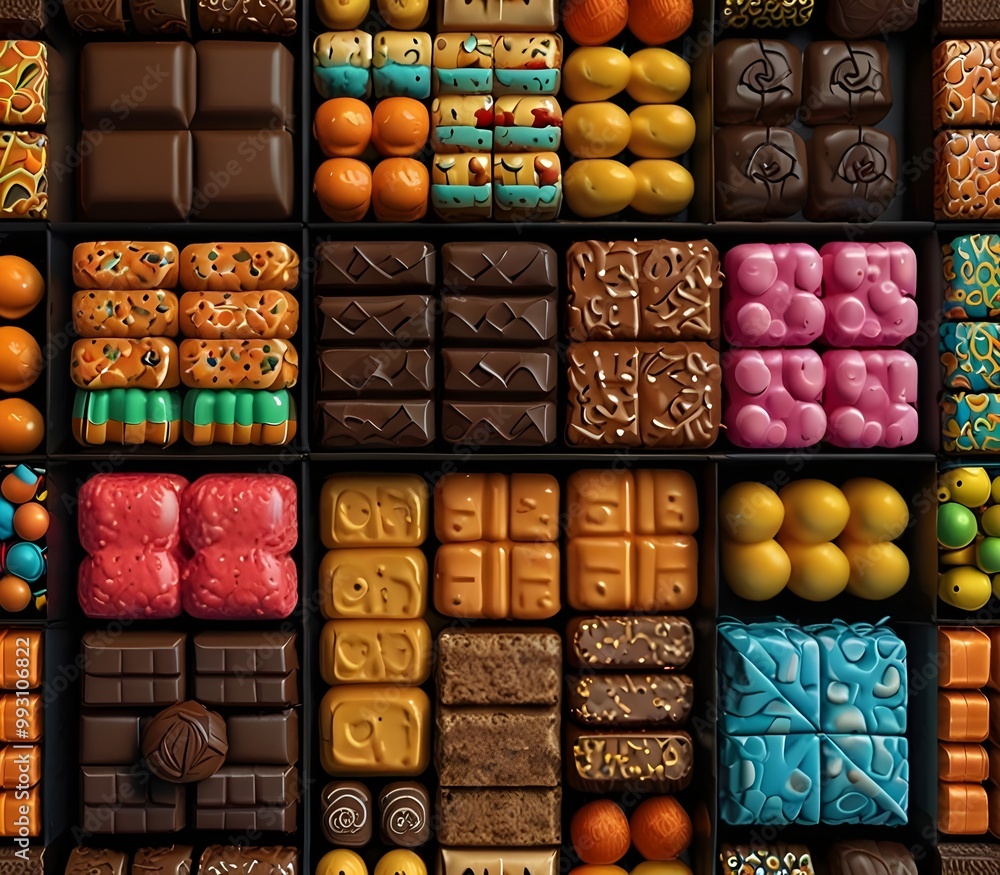 a black box filled with lots of different types of toys and candy bars and candy bars on top of each of the boxes is a black background. generative ... See More ai gegerate
a black box filled with lots of different types of toys and candy bars and candy bars on top of each of the boxes is a black background. generative ... See More ai gegerate