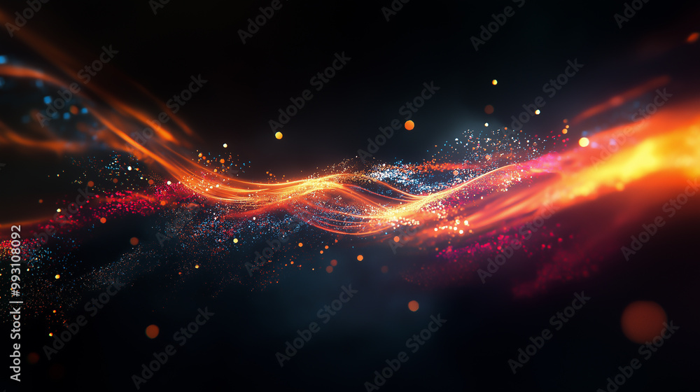 Obraz premium Dynamic Abstract Light Flow