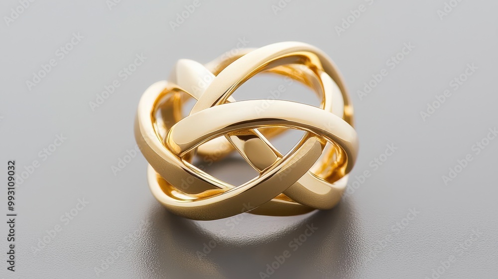 Gold wedding rings intertwined, symbolizing love and commitment, gold wedding rings, eternal love Gold wedding rings intertwined, symbolizing love and commitment, gold wedding rings, eternal love