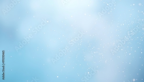 Ethereal Particles in a Soft Blue-Light Cosmic Mist