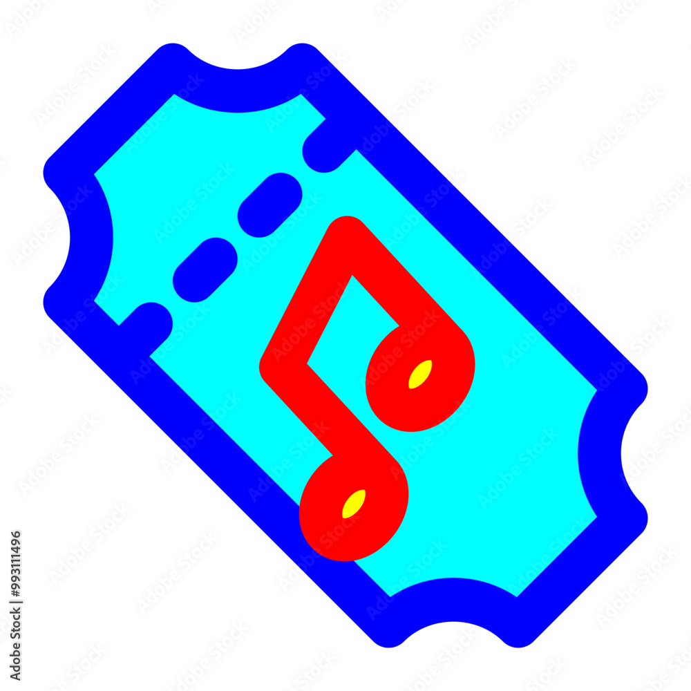 music ticket, concert ticket, ticketing, ticket, coupon, voucher, entertainment, music filled color outline music ticket, concert ticket, ticketing, ticket, coupon, voucher, entertainment, music filled color outline