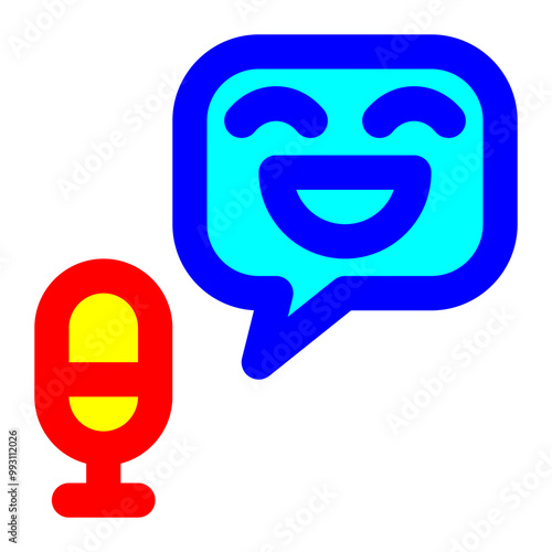 comedy show, stand up, comedy, laugh, funny, entertainment filled color outline