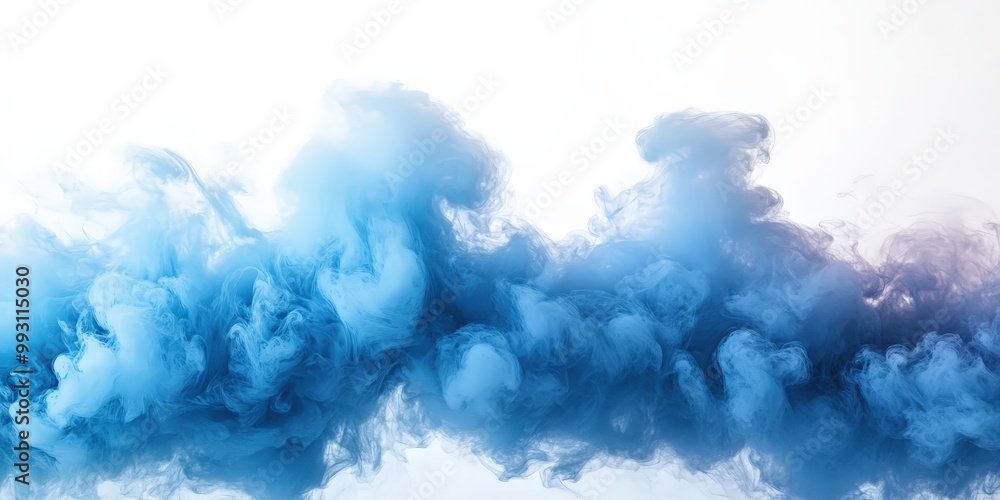 Colorful Blue Smoke Cloud Background Effect Colorful Blue Smoke Cloud Background Effect