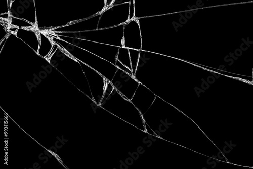 Close-up wrinkles and cracks on LCD screen glass display from smartphone, tablet or monitor from effect smash and fall bumps with detail pattern background, for use as a pattern on tiles or wallpaper