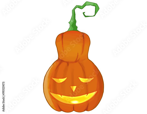 ハロウィン　ジャックオーランタン　お化けカボチャ　アイコン素材　5