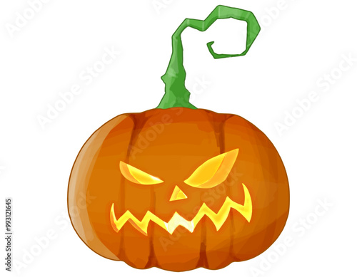 ハロウィン　ジャックオーランタン　お化けカボチャ　アイコン素材　7