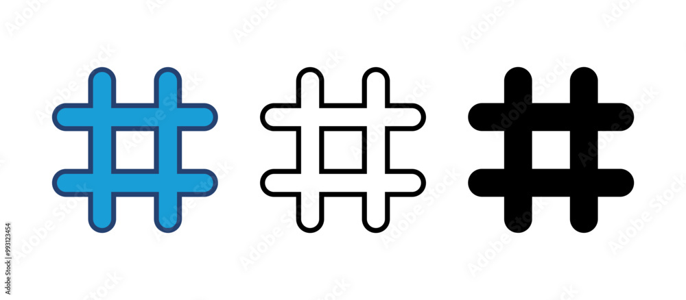 Obraz premium Hashtag icon vector. hashtag symbol