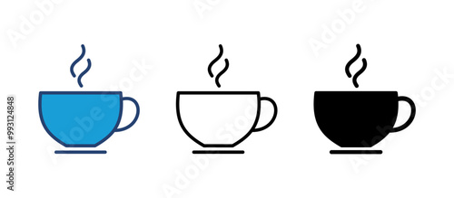 coffee cup icon vector. cup a coffee icon vector.