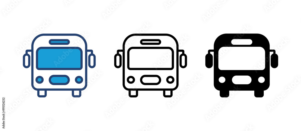 Bus icon vector. bus vector icon Bus icon vector. bus vector icon