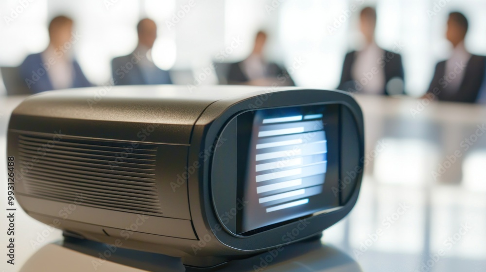 Digital Projector in Business Conference Setting Digital Projector in Business Conference Setting