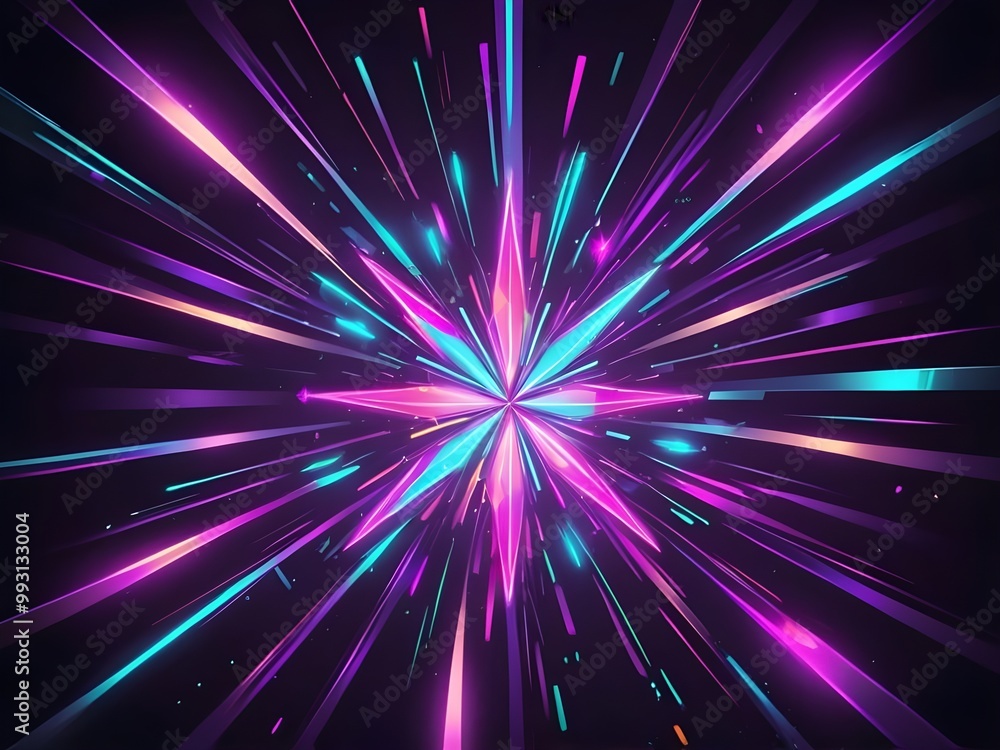 Obraz premium abstract pastel Glowing neon Christmas Background with Shining Light Texture. Show Background. Shining Disco Party background