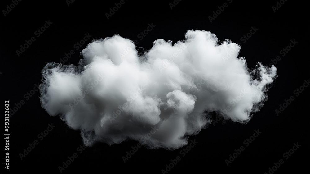 White Fluffy Cloud Isolated on Black Background - Dramatic Sky Photography White Fluffy Cloud Isolated on Black Background - Dramatic Sky Photography