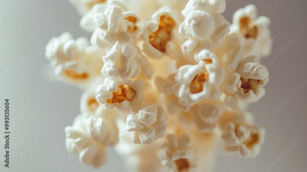 Popcorn Forming a Beautiful Flower Shape Popcorn Forming a Beautiful Flower Shape