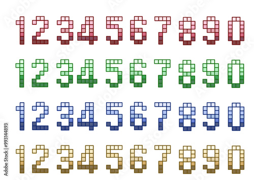 POP用文字_ブロック_数字4