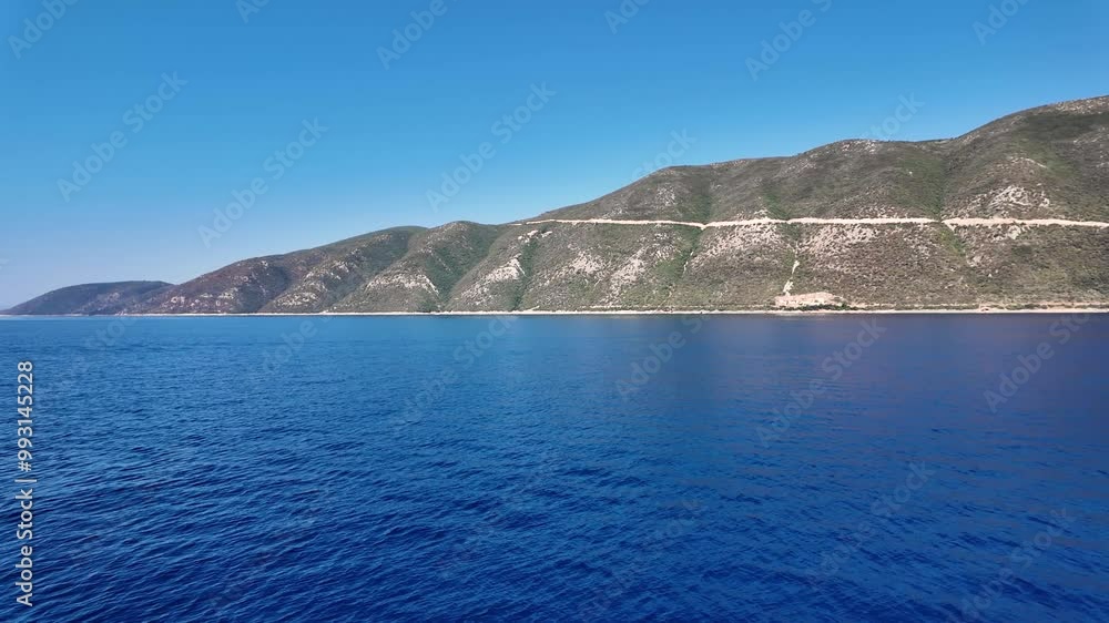 Amazing Panoramic view of coastline of Lefkada, Ionian Islands, Greece Amazing Panoramic view of coastline of Lefkada, Ionian Islands, Greece