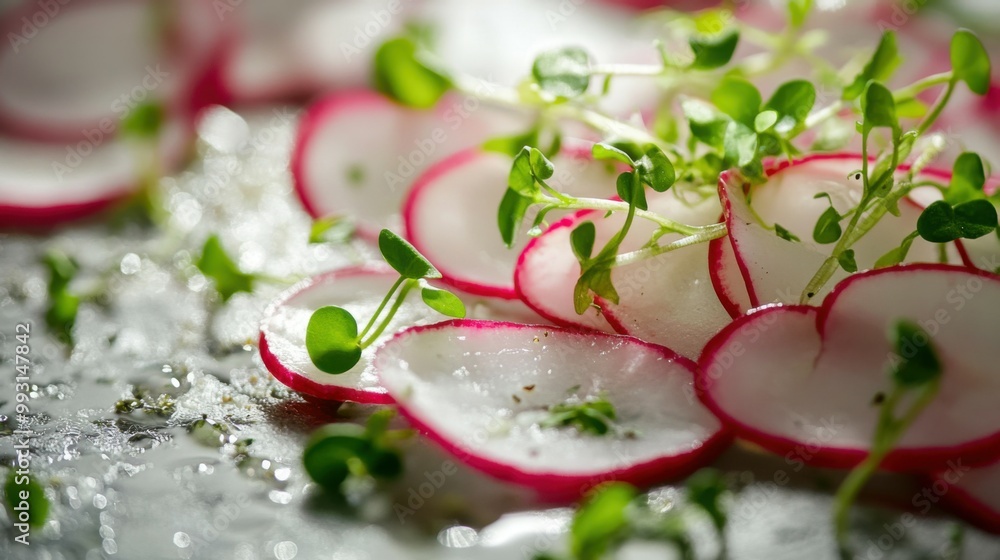 Fresh Radishes and Microgreens Arrangement Fresh Radishes and Microgreens Arrangement