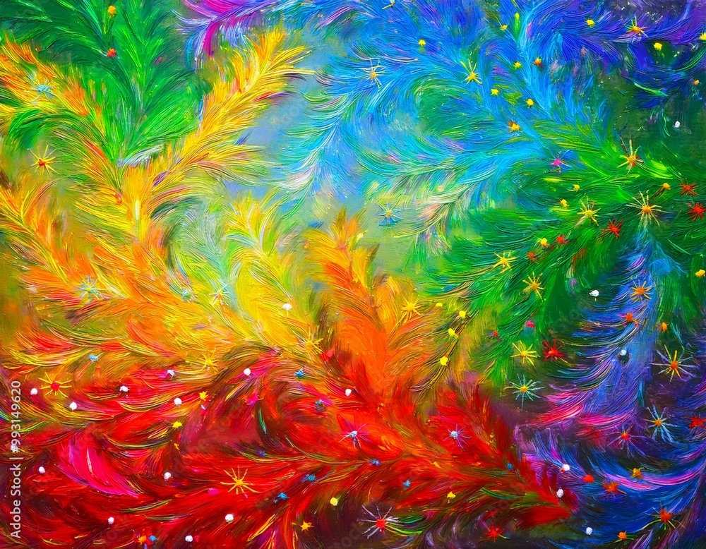 Un sapin de noël coloré Un sapin de noël coloré