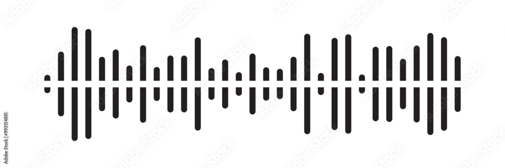 Waves of the equalizer. Vector illustration of music sound on isolated background. Drawing of radio signal painted by black inks. Sketch of musical soundtrack. Etching of voice record in eps 10. Waves of the equalizer. Vector illustration of music sound on isolated background. Drawing of radio signal painted by black inks. Sketch of musical soundtrack. Etching of voice record in eps 10.