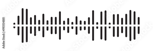 Waves of the equalizer. Vector illustration of music sound on isolated background. Drawing of radio signal painted by black inks. Sketch of musical soundtrack. Etching of voice record in eps 10.