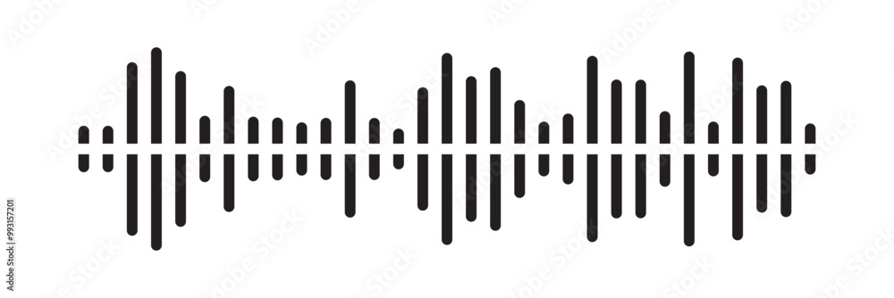 Waves of the equalizer. Vector illustration of music sound on isolated background. Drawing of radio signal painted by black inks. Sketch of musical soundtrack. Etching of voice record in eps 10. Waves of the equalizer. Vector illustration of music sound on isolated background. Drawing of radio signal painted by black inks. Sketch of musical soundtrack. Etching of voice record in eps 10.