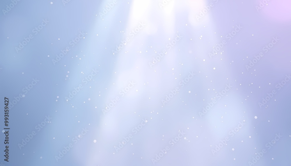 Ethereal Particles Floating in Beams of Light and a Blue-White Gradient Ethereal Particles Floating in Beams of Light and a Blue-White Gradient
