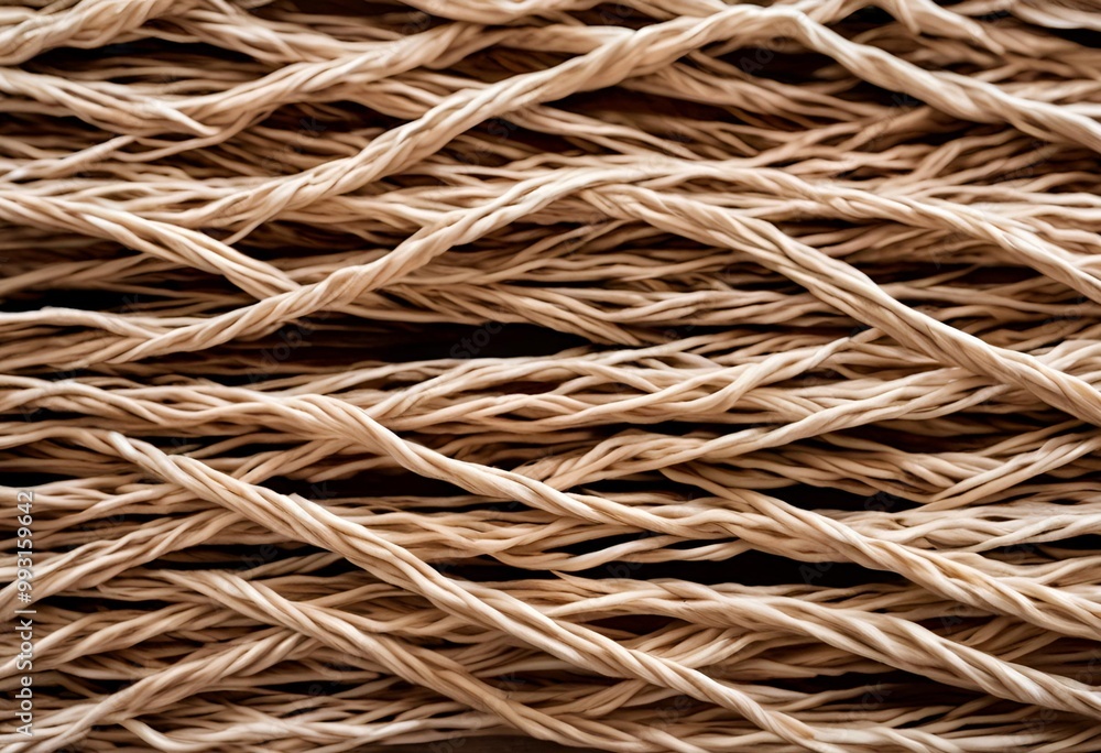 Image of intertwined rattan vines, resembling a rope, showcasing natural curves and intricate patterns.
Image of intertwined rattan vines, resembling a rope, showcasing natural curves and intricate patterns.