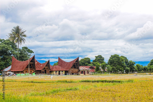 Vászonkép Batak house at Medan Indonesia