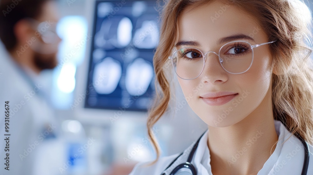 Young Female Doctor in Modern Medical Environment Young Female Doctor in Modern Medical Environment