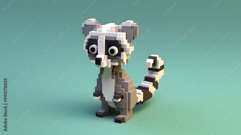 Lemur 3d Character cartoon Lemur 3d Character cartoon