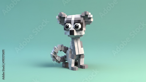 Lemur 3d Character cartoon