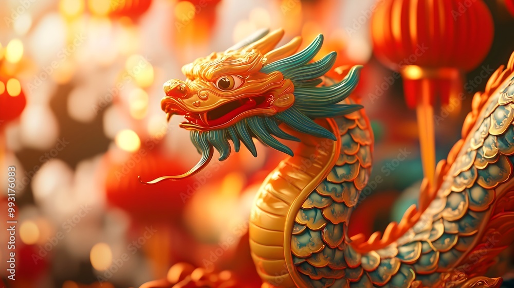 2025 Chinese New Year Banner: Year of the Snake with Clouds Background 2025 Chinese New Year Banner: Year of the Snake with Clouds Background
