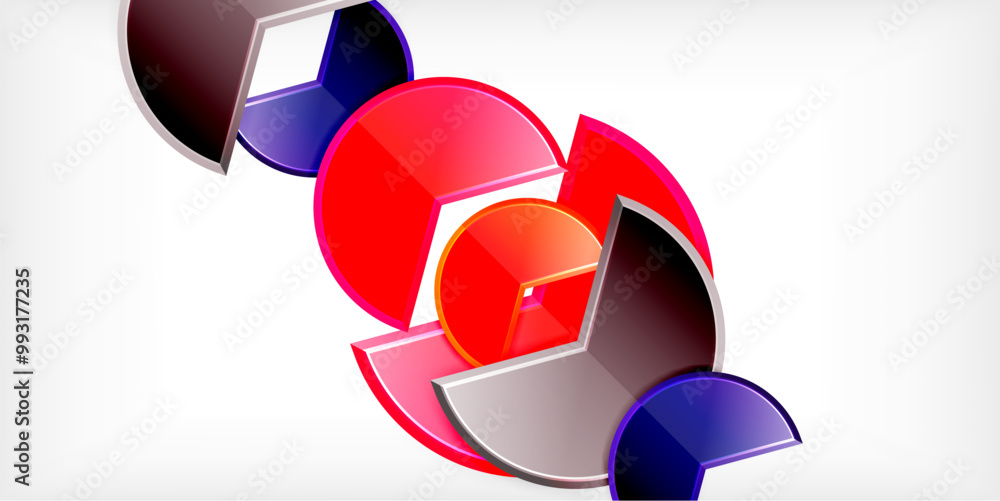 Glass reflective geometric round shapes background. Vector Illustration For Wallpaper, Banner, Background, Card, Book Illustration, landing page Glass reflective geometric round shapes background. Vector Illustration For Wallpaper, Banner, Background, Card, Book Illustration, landing page