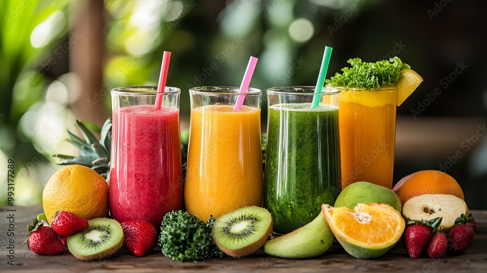 Fresh fruits and veggies, plus delicious drinks and yummy snacks. All healthy and good for you! Fresh fruits and veggies, plus delicious drinks and yummy snacks. All healthy and good for you!