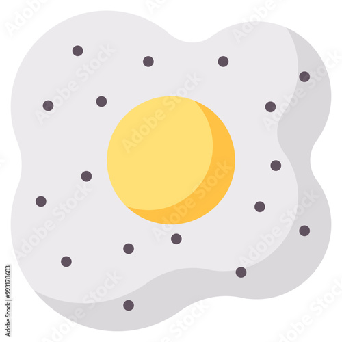 omelet flat vector icon