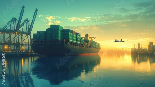 The Shipping Container at Dusk photo