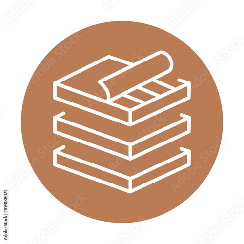 Plywood sheets line black icon.Sign for web page, mobile app, button, logo.