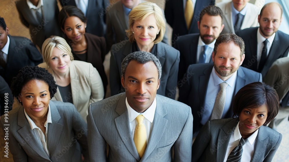 Diverse Corporate Business Team Gathered for Discussion and Diverse Corporate Business Team Gathered for Discussion and