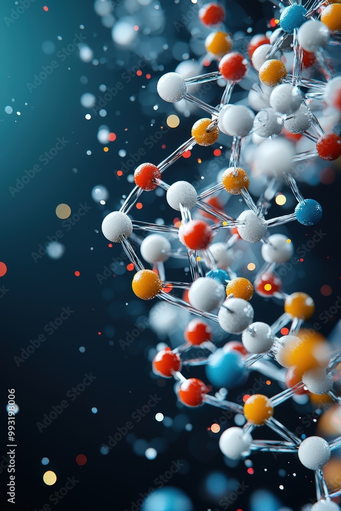 Abstract molecular art showing epicatechin defending the body from oxidative damage Abstract molecular art showing epicatechin defending the body from oxidative damage