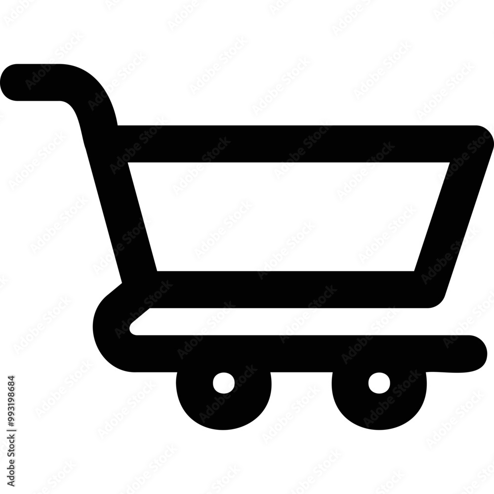 Simple vector icon shopping cart Simple vector icon shopping cart