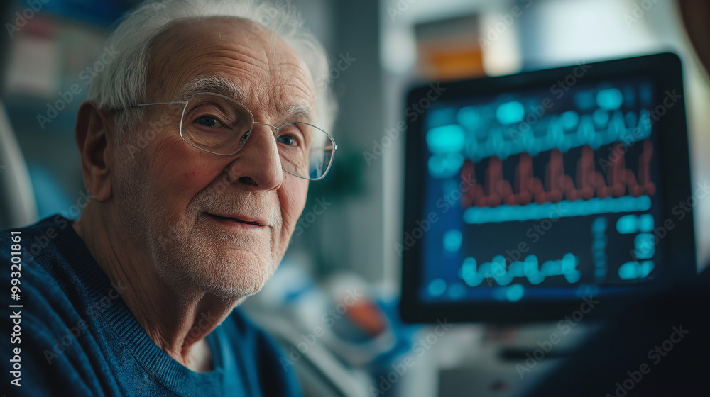 Doctor gently explaining a diagnosis to a worried patient Doctor gently explaining a diagnosis to a worried patient