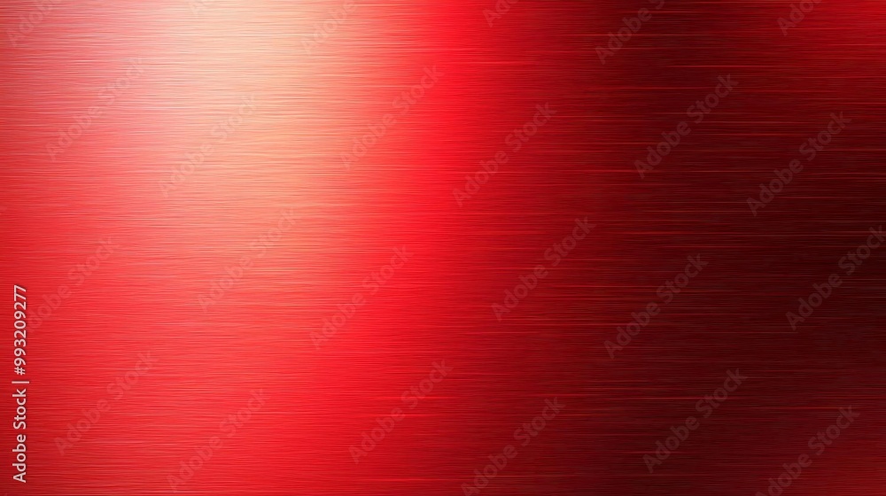 Shiny red metal surface with subtle reflections and gradients, set against a solid background to emphasize its sleek, modern aesthetic, creating a sense of strength and refinement