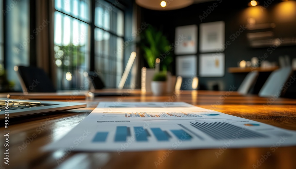 Business strategy planning session with charts and graphs on a boardroom table, corporate style, sharp focus, bright lighting Business strategy planning session with charts and graphs on a boardroom table, corporate style, sharp focus, bright lighting