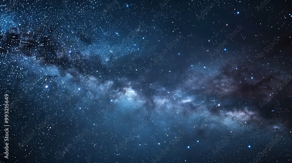 Naklejka premium Milky way and stars in the night sky