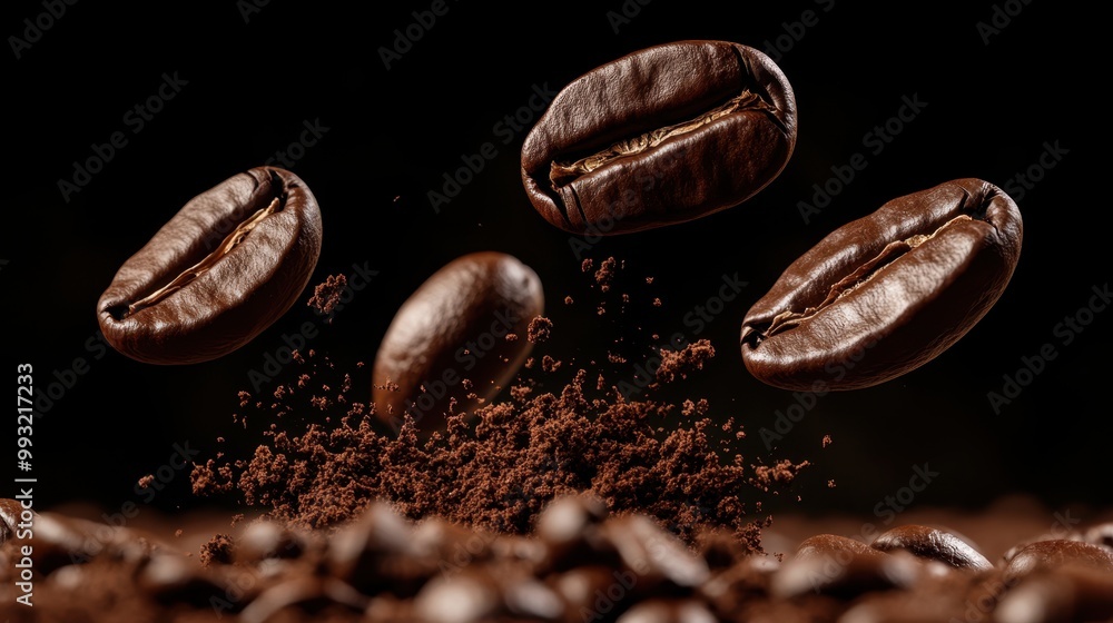 The Floating Coffee Bean Image The Floating Coffee Bean Image