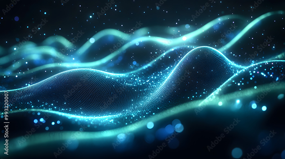A Dark Background with Green and Blue Gradient Dots Illuminating the Space, Creating a Modern and Abstract Aesthetic
A Dark Background with Green and Blue Gradient Dots Illuminating the Space, Creating a Modern and Abstract Aesthetic