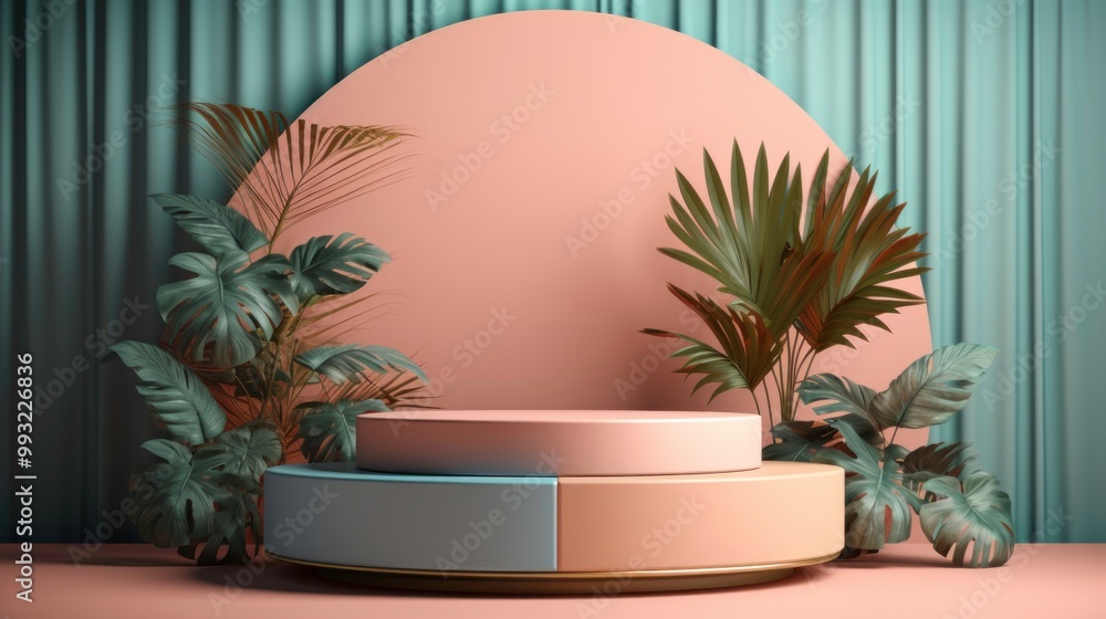 Tropical Minimalist Product Display Tropical Minimalist Product Display