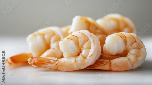 The Shrimp on White Background photo